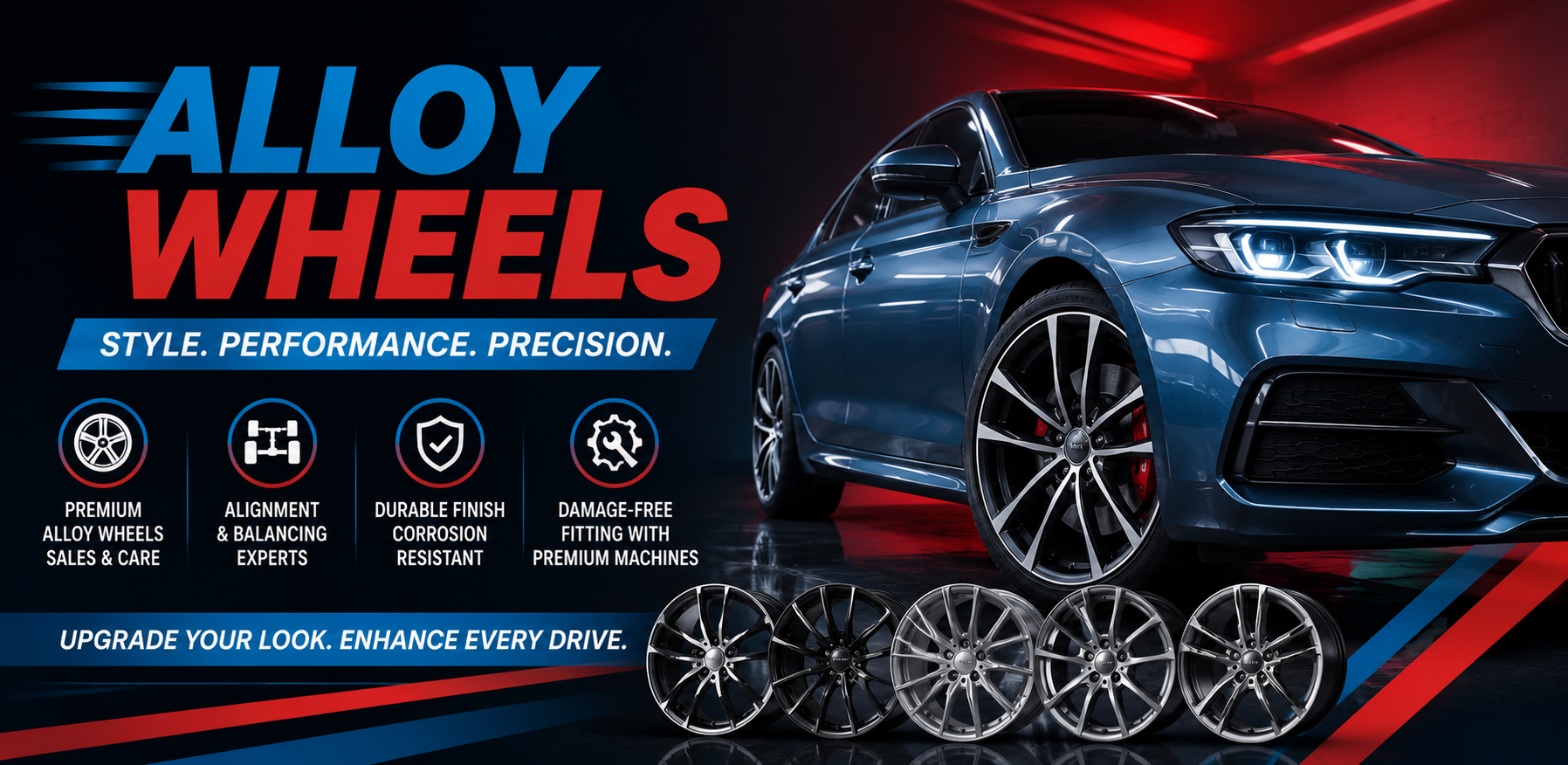 Alloy Wheels Sales and Service in Lucknow at Navigator Car Spa